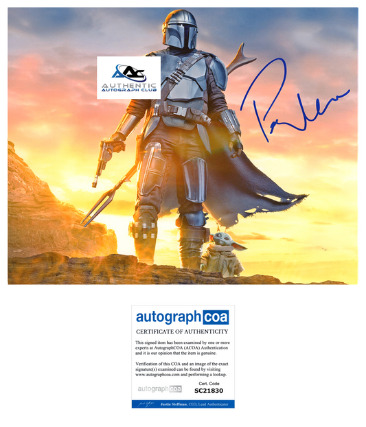 PEDRO PASCAL AUTOGRAPH SIGNED 8X10 PHOTO STAR WARS THE MANDALORIAN ACOA