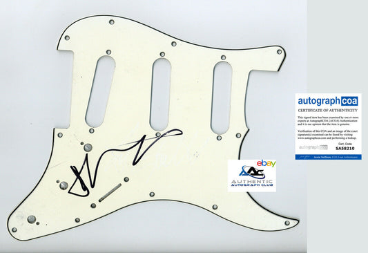 DAVE GAHAN AUTOGRAPH SIGNED GUITAR PICKGUARD SCRATCHPLATE DEPECHE MODE ACOA COA