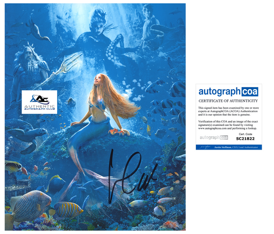 HALLE BAILEY AUTOGRAPH SIGNED 8x10 PHOTO THE LITTLE MERMAID ARIEL ACOA