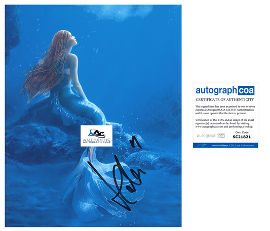 HALLE BAILEY AUTOGRAPH SIGNED 8x10 PHOTO THE LITTLE MERMAID ARIEL ACOA