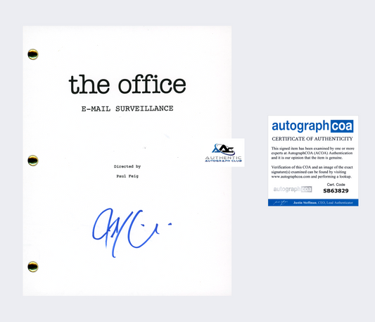 JOHN KRASINSKI AUTOGRAPH SIGNED THE OFFICE FULL SCRIPT JIM HALPERT ACOA