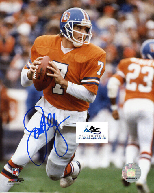 JOHN ELWAY AUTOGRAPH SIGNED 8x10 PHOTO HOF DENVER BRONCOS COA