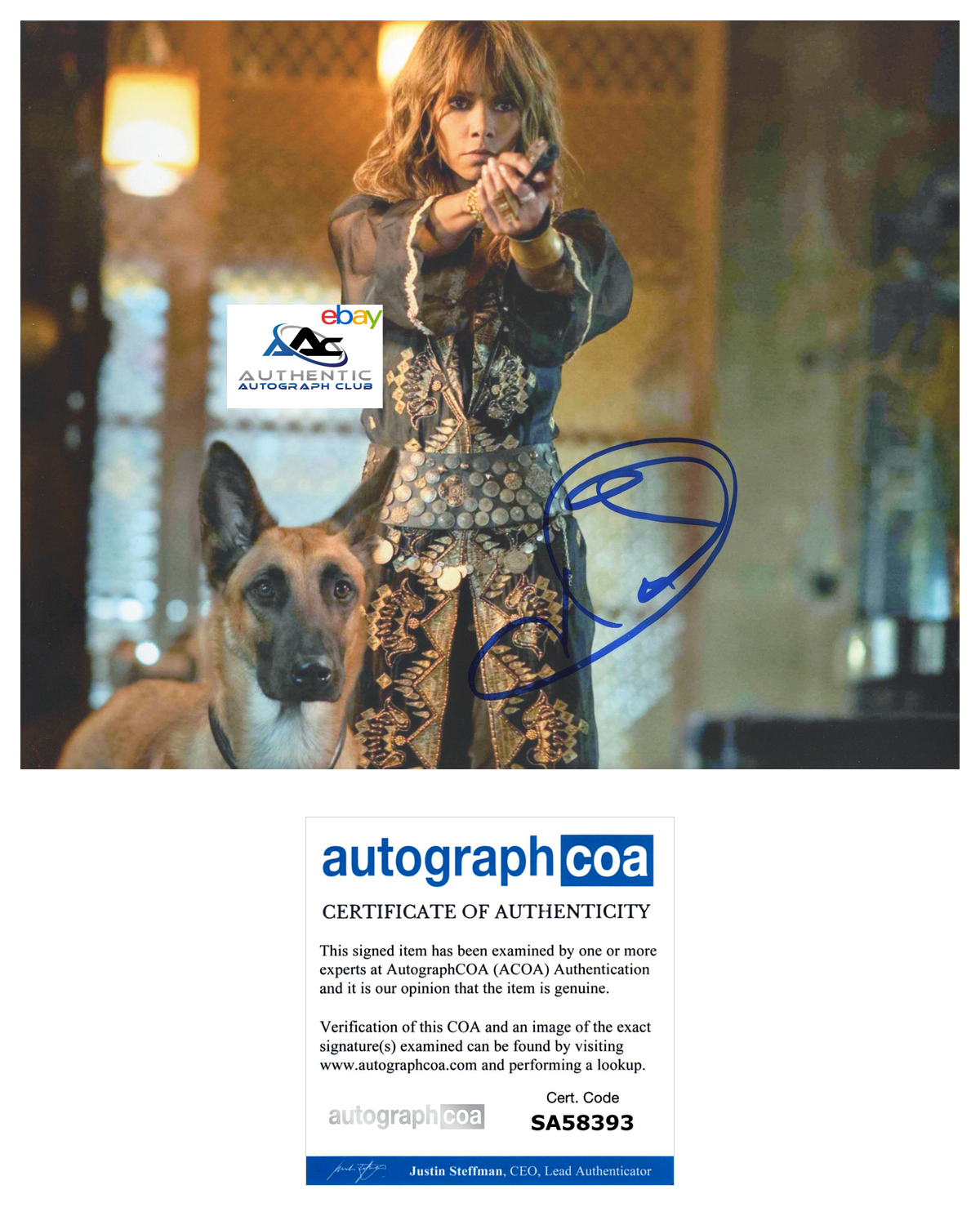 HALLE BERRY AUTOGRAPH SIGNED 8X10 PHOTO JOHN WICK ACOA