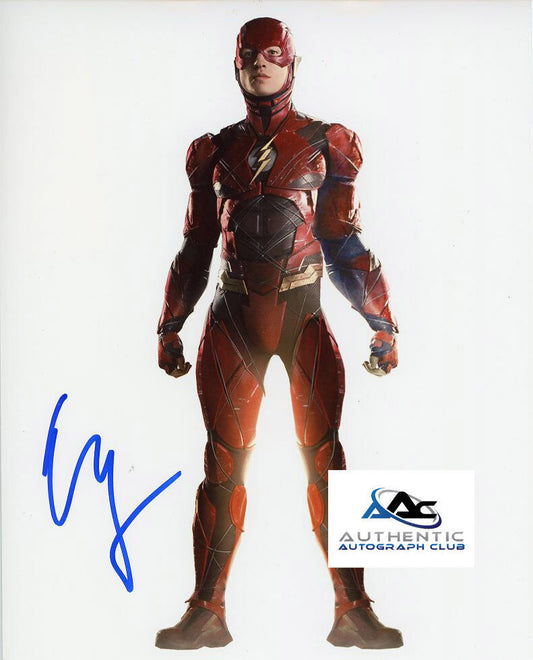 EZRA MILLER AUTOGRAPH SIGNED 8x10 PHOTO THE FLASH JUSTICE LEAGUE FLASHPOINT COA