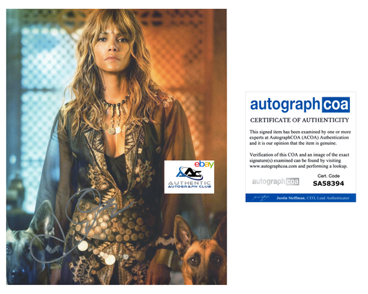 HALLE BERRY AUTOGRAPH SIGNED 8X10 PHOTO JOHN WICK ACOA