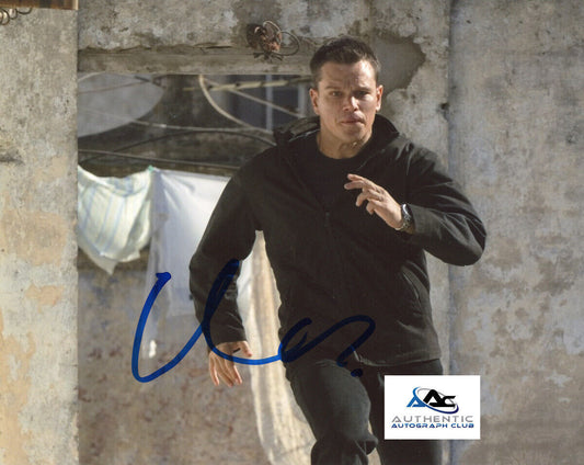 MATT DAMON AUTOGRAPH SIGNED 8x10 JASON BOURNE PHOTO COA