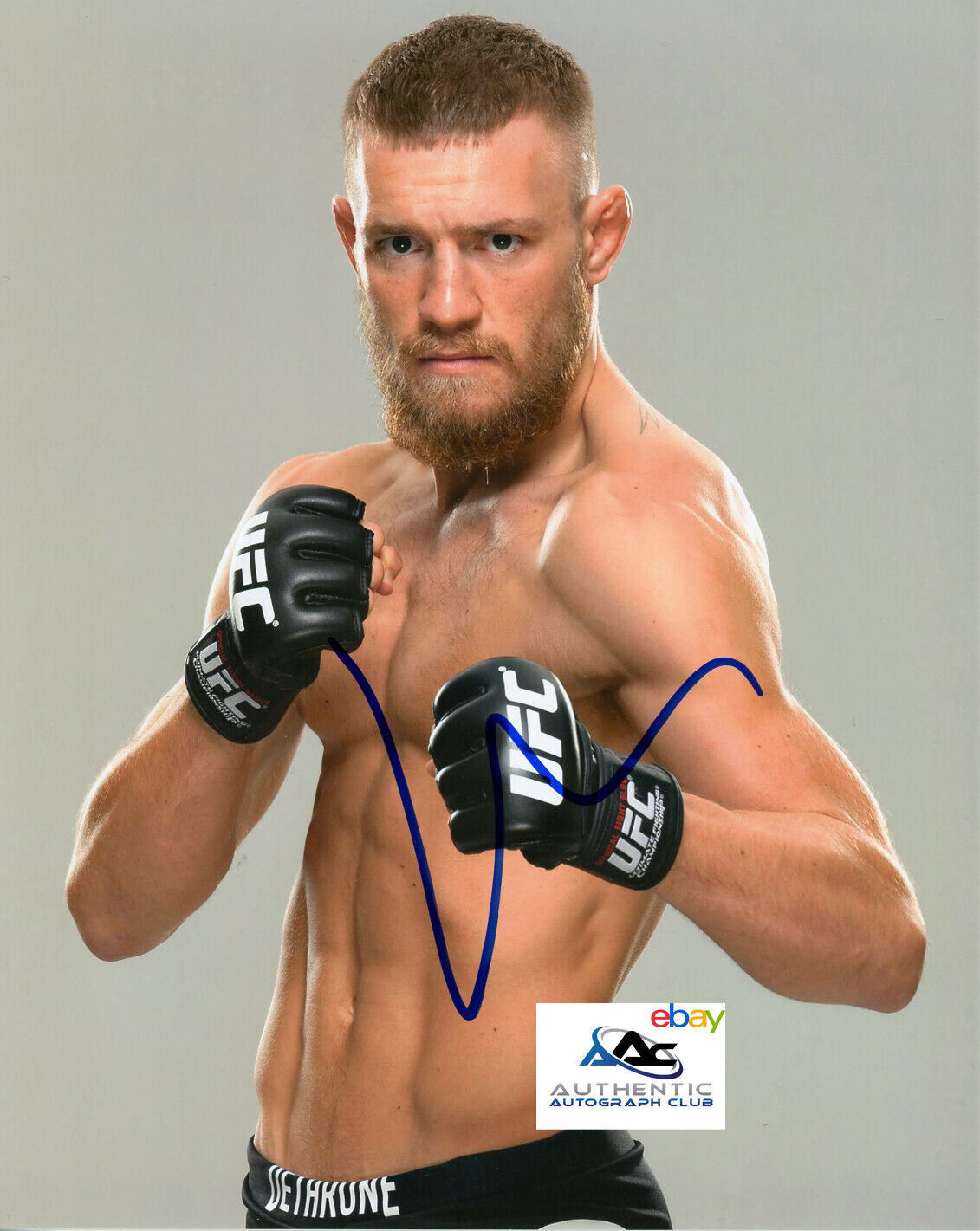 CONOR MCGREGOR AUTOGRAPH SIGNED 8x10 PHOTO MMA FIGHTER UFC CHAMPION COA