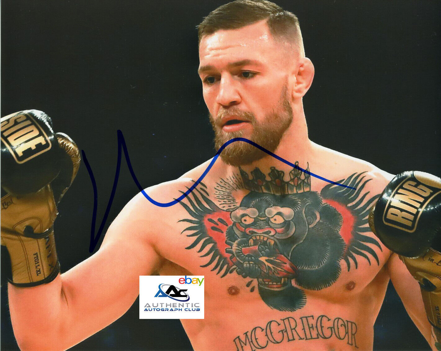 CONOR MCGREGOR AUTOGRAPH SIGNED 8x10 PHOTO MMA FIGHTER UFC CHAMPION COA