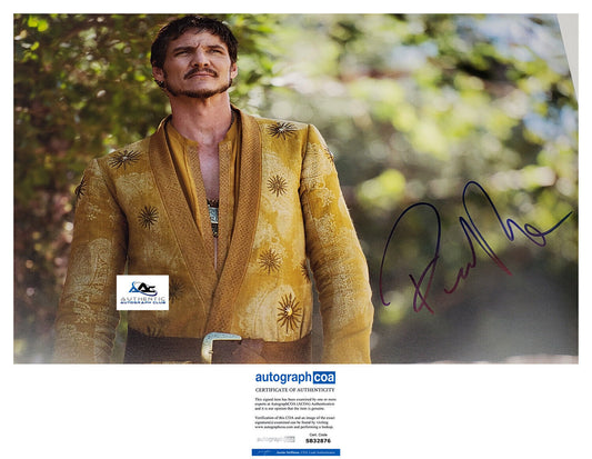 PEDRO PASCAL AUTOGRAPH SIGNED 12x18 PHOTO GAME OF THRONES ACOA