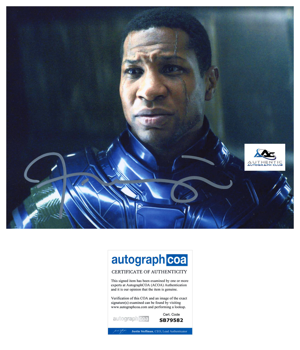 JONATHAN MAJORS AUTOGRAPH SIGNED 8X10 PHOTO ANT-MAN KANG MARVEL ACOA