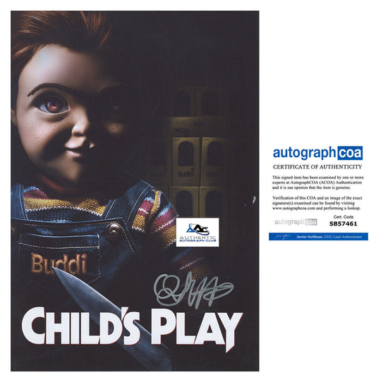 GABRIEL BATEMAN AUTOGRAPH SIGNED 12X18 PHOTO CHILD'S PLAY ACOA