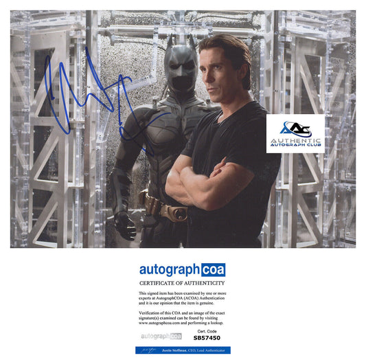 CHRISTIAN BALE AUTOGRAPH SIGNED 12x18 PHOTO BATMAN THE DARK KNIGHT ACOA