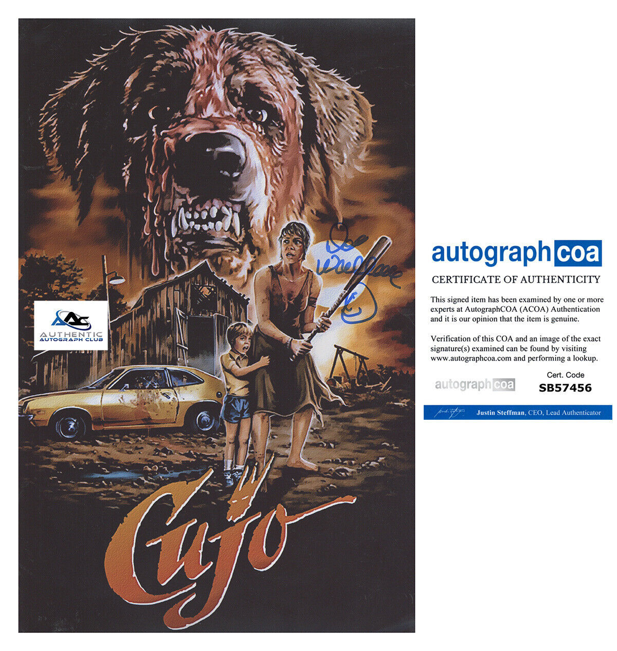 DEE WALLACE AUTOGRAPH SIGNED 12x18 PHOTO CUJO ACOA