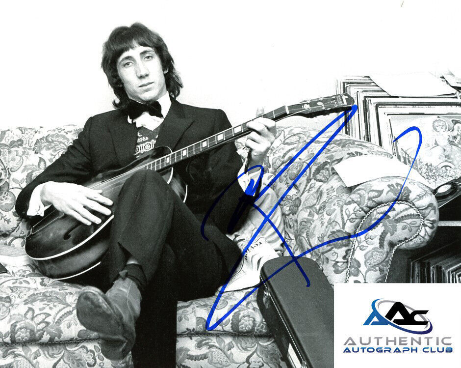 PETE TOWNSHEND AUTOGRAPH SIGNED 8x10 PHOTO THE WHO GUITARIST COA