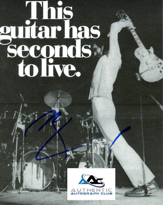 PETE TOWNSHEND AUTOGRAPH SIGNED 8x10 PHOTO THE WHO GUITARIST COA