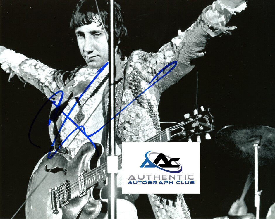 PETE TOWNSHEND AUTOGRAPH SIGNED 8x10 PHOTO THE WHO GUITARIST COA