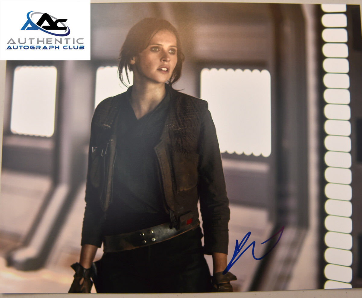 FELICITY JONES AUTOGRAPH SIGNED 11X14 PHOTO STAR WARS ROGUE ONE JYN ERSO COA