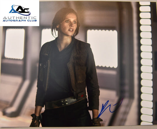 FELICITY JONES AUTOGRAPH SIGNED 11X14 PHOTO STAR WARS ROGUE ONE JYN ERSO COA