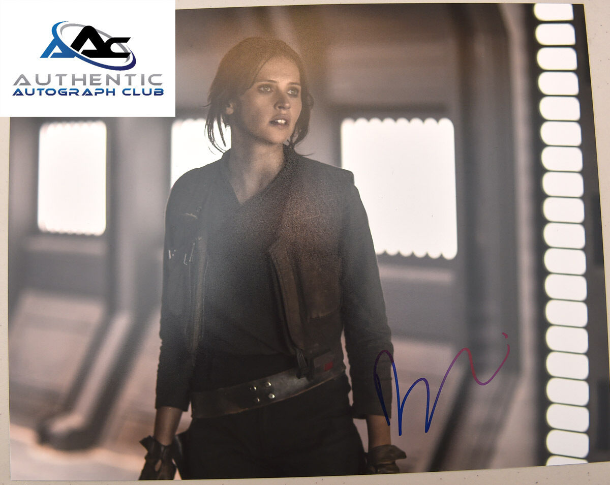 FELICITY JONES AUTOGRAPH SIGNED 11X14 PHOTO STAR WARS ROGUE ONE JYN ERSO COA