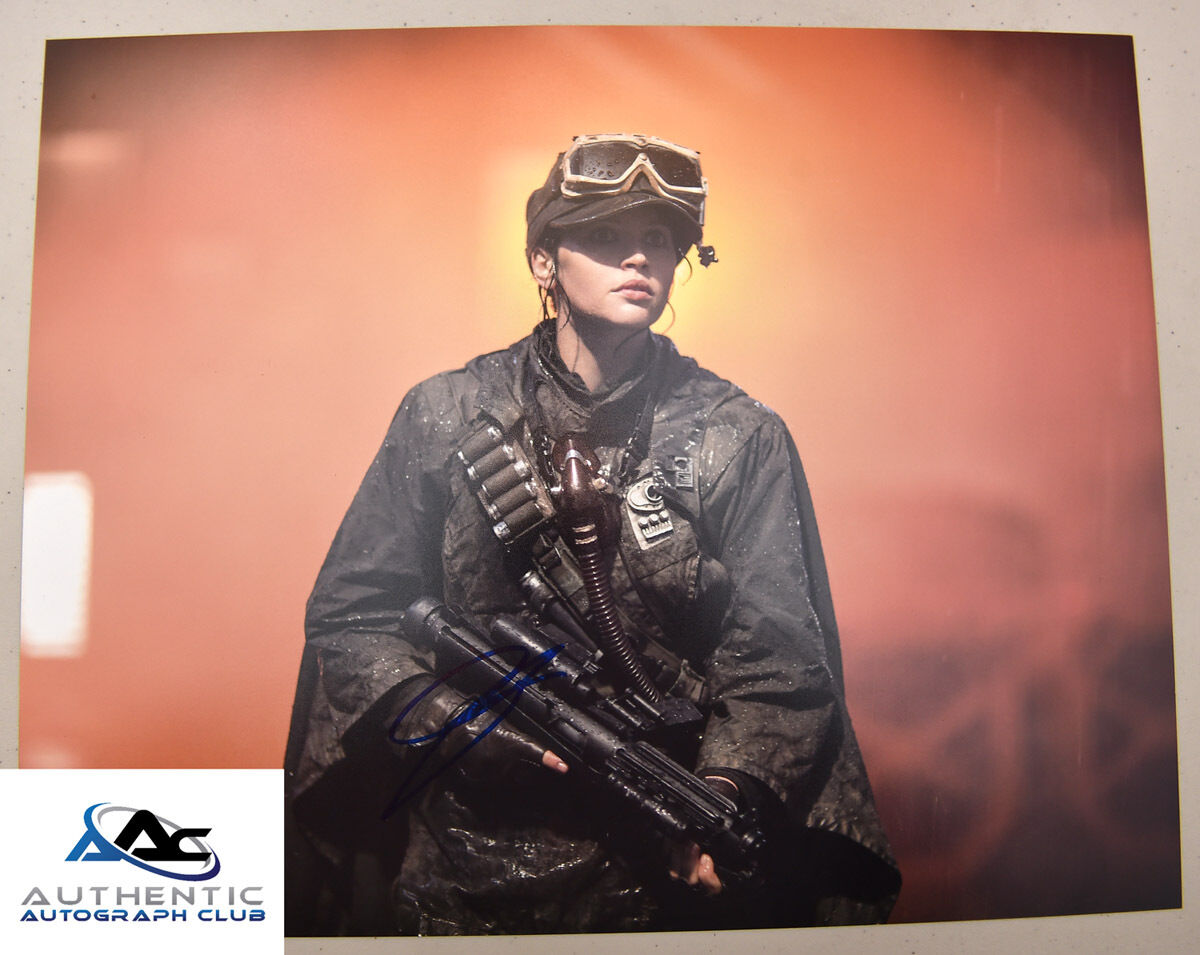 FELICITY JONES AUTOGRAPH SIGNED 11X14 PHOTO STAR WARS ROGUE ONE JYN ERSO COA