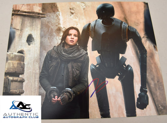 FELICITY JONES AUTOGRAPH SIGNED 11X14 PHOTO STAR WARS ROGUE ONE JYN ERSO COA