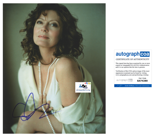 SUSAN SARANDON AUTOGRAPH SIGNED 11x14 PHOTO ACOA