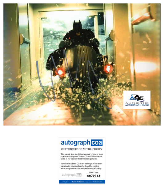 CHRISTIAN BALE AUTOGRAPH SIGNED 8x10 PHOTO BATMAN DARK KNIGHT ACOA