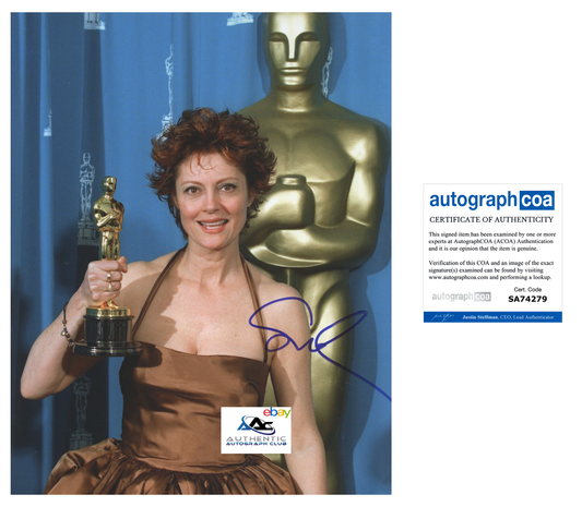 SUSAN SARANDON AUTOGRAPH SIGNED 11x14 PHOTO ACADEMY AWARD OSCAR WINNER ACOA