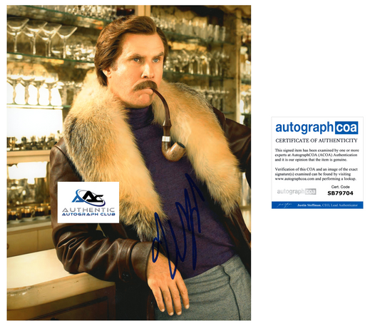 WILL FERRELL AUTOGRAPH SIGNED 8x10 PHOTO ELF ANCHORMAN ACOA