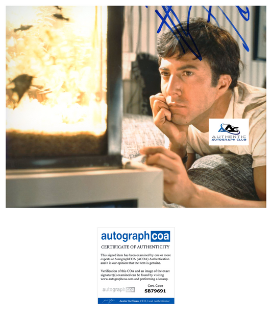 DUSTIN HOFFMAN AUTOGRAPH SIGNED 8X10 PHOTO THE GRADUATE ACOA