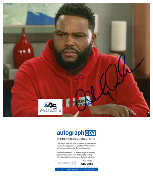 ANTHONY ANDERSON AUTOGRAPH SIGNED 8X10 PHOTO ACOA