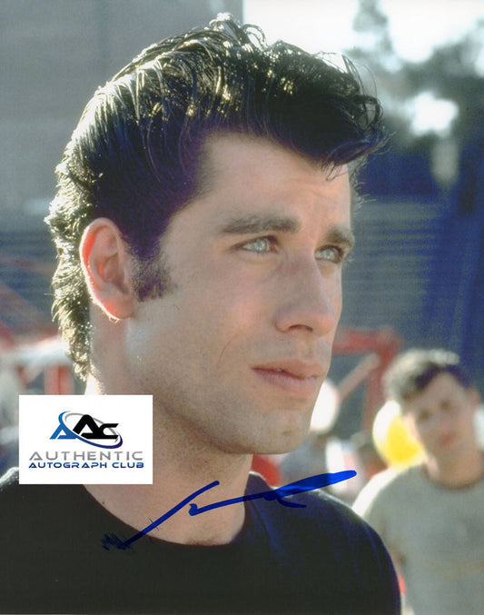 JOHN TRAVOLTA AUTOGRAPH SIGNED 8x10 PHOTO GREASE COA