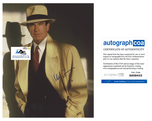 WARREN BEATTY AUTOGRAPH SIGNED 8x10 PHOTO DICK TRACY LA LA LAND FLUB ACOA