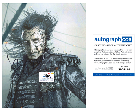 JAVIER BARDEM AUTOGRAPH SIGNED 8x10 PHOTO PIRATES OF THE CARIBBEAN ACOA