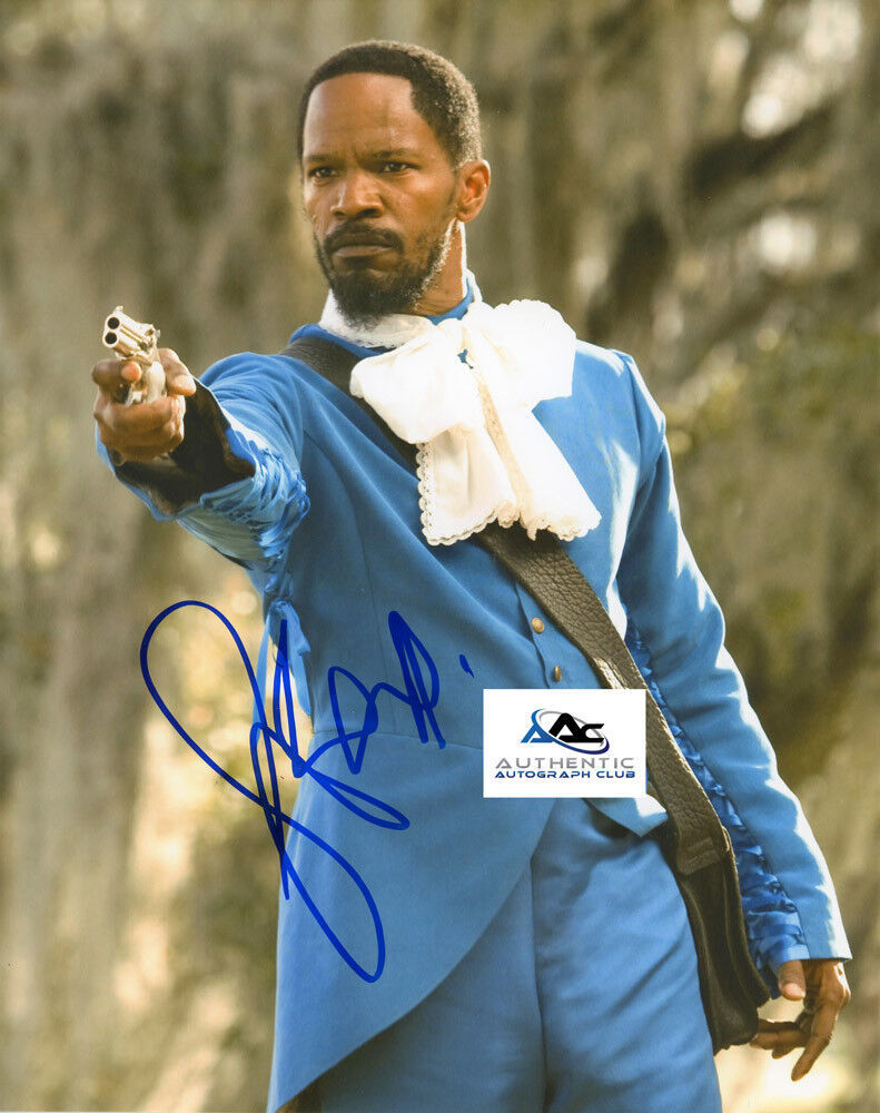 JAMIE FOXX AUTOGRAPH SIGNED 8X10 PHOTO DJANGO UNCHAINED COA