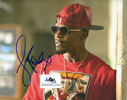 JAMIE FOXX AUTOGRAPH SIGNED 8X10 PHOTO BABY DRIVER COA