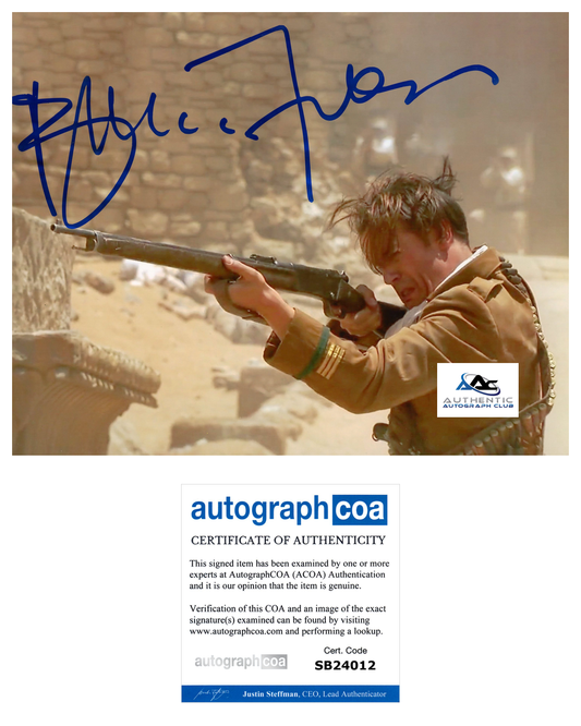 BRENDAN FRASER AUTOGRAPH SIGNED 8X10 PHOTO THE MUMMY FULL NAME ACOA