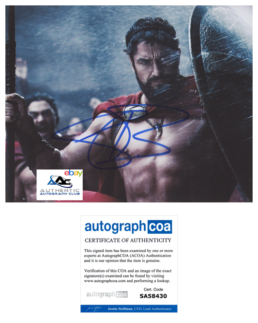 GERARD BUTLER AUTOGRAPH SIGNED 8X10 PHOTO ACOA