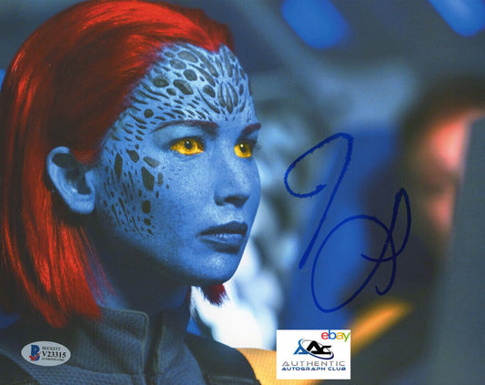 JENNIFER LAWRENCE AUTOGRAPH SIGNED 8x10 PHOTO XMEN X-MEN MYSTIQUE BECKETT