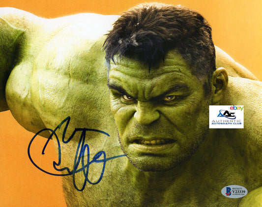 MARK RUFFALO AUTOGRAPH SIGNED 8x10 PHOTO INFINITY WAR HULK AVENGERS BECKETT