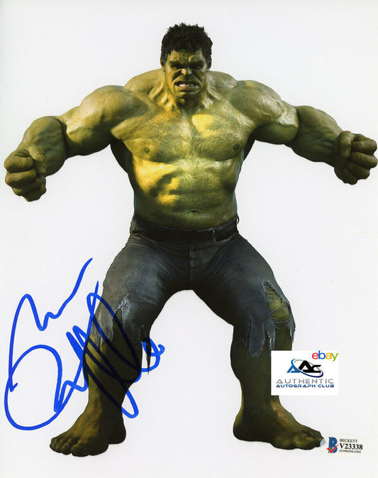 MARK RUFFALO AUTOGRAPH SIGNED 8x10 PHOTO BRUCE BANNER HULK AVENGERS BECKETT