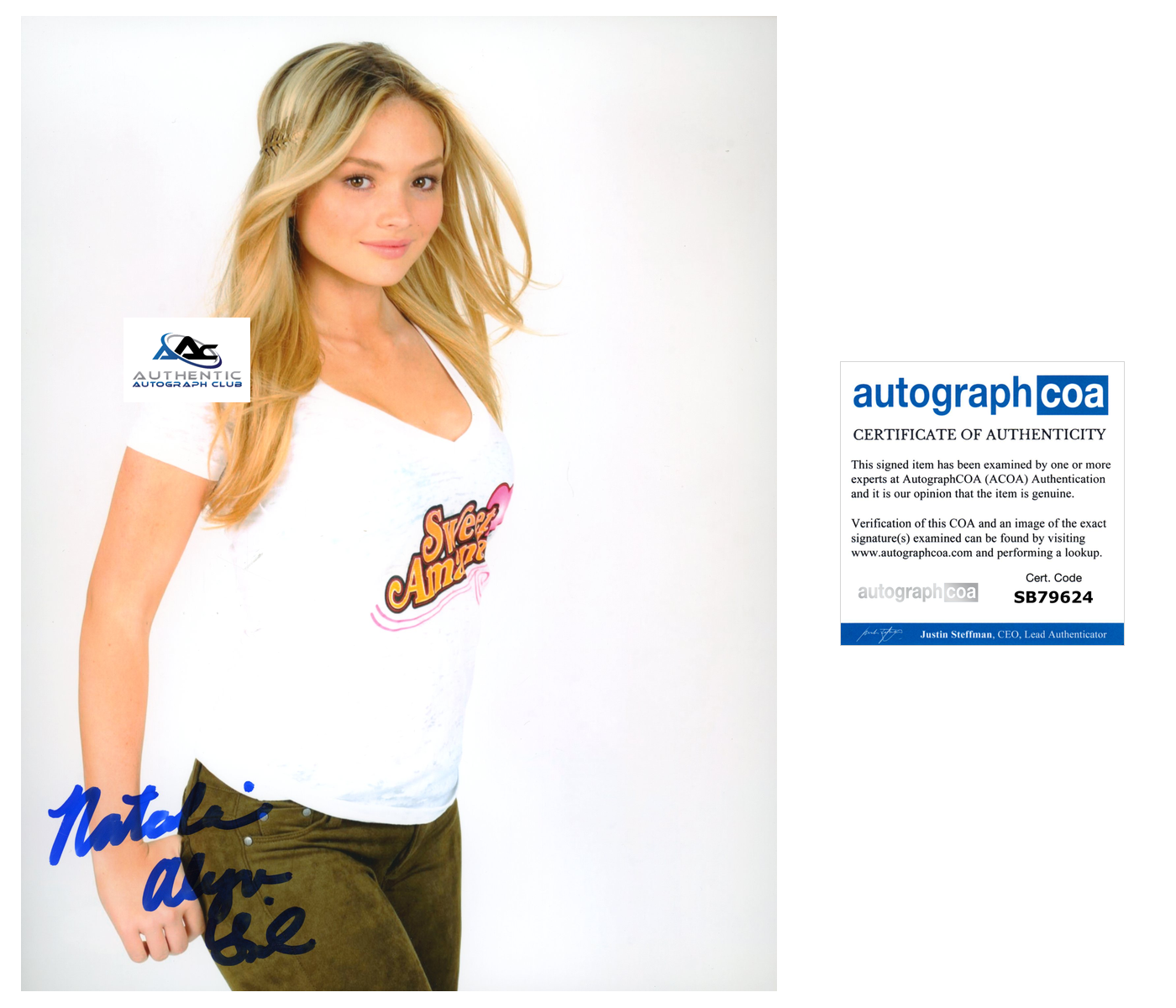 NATALIE ALYN LIND AUTOGRAPH SIGNED 8X10 PHOTO ACOA