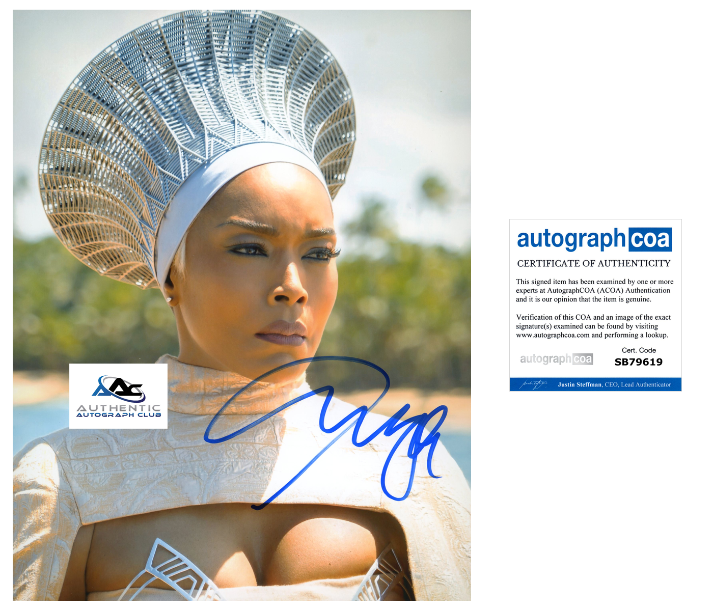 ANGELA BASSETT AUTOGRAPH SIGNED 8X10 PHOTO BLACK PANTHER ACOA