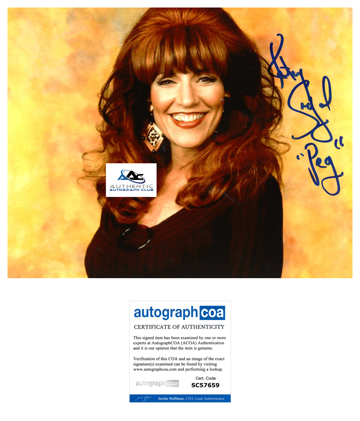 KATEY SEGAL AUTOGRAPH SIGNED 8x10 PHOTO MARRIED WITH CHILDREN ACOA