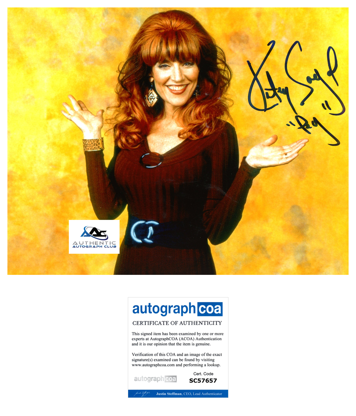 KATEY SEGAL AUTOGRAPH SIGNED 8x10 PHOTO MARRIED WITH CHILDREN ACOA