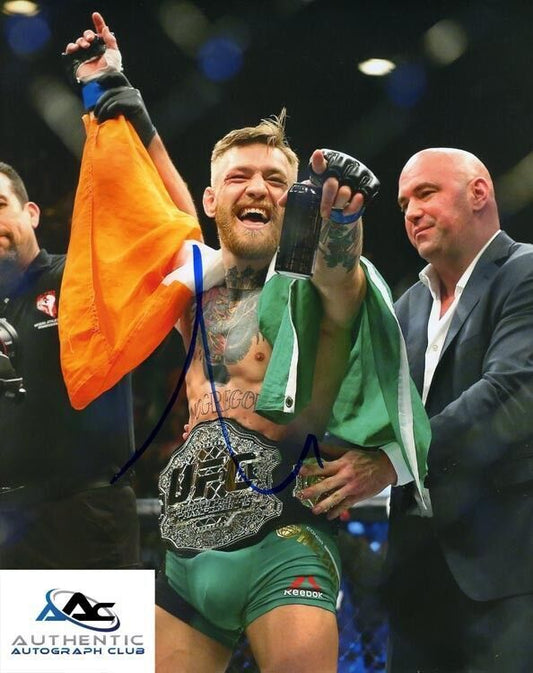 CONOR MCGREGOR AUTOGRAPH SIGNED 8x10 PHOTO MMA FIGHTER UFC CHAMPION COA