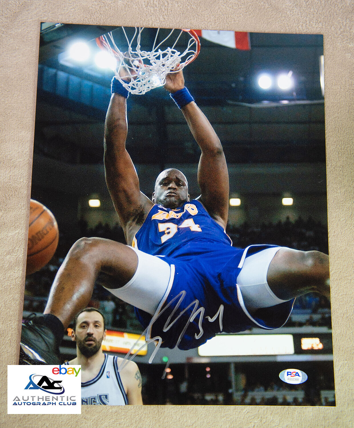 SHAQUILLE O'NEAL AUTOGRAPH SIGNED 11x14 PHOTO LAKERS PSA/DNA