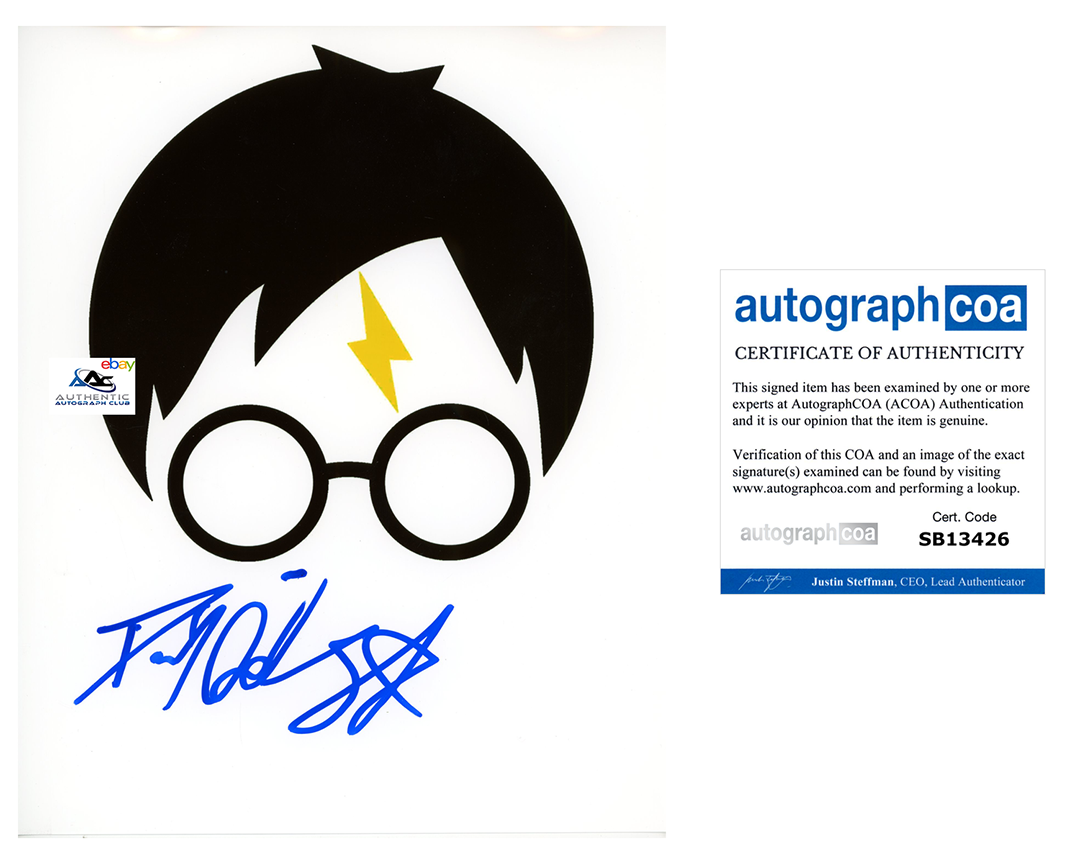 DANIEL RADCLIFFE AUTOGRAPH SIGNED 8x10 PHOTO HARRY POTTER ACOA COA