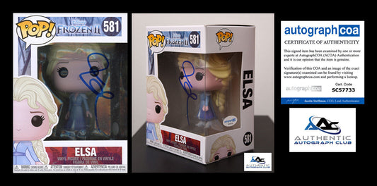 IDINA MENZEL AUTOGRAPH SIGNED FROZEN II ELSA DISNEY FUNKO POP 581 SWAP ACOA