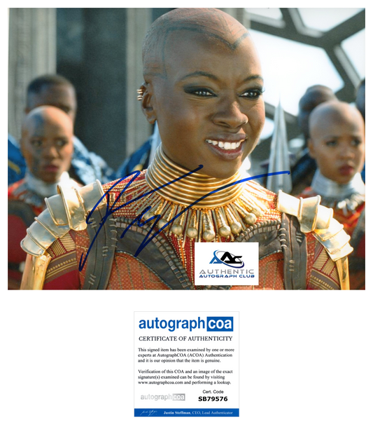 DANAI GURIRA AUTOGRAPH SIGNED 8X10 PHOTO BLACK PANTHER WAKANDA FOREVER ACOA